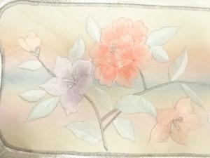 アンティーク　枝花模様刺繍名古屋帯
